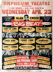 Alan Freed big beat poster